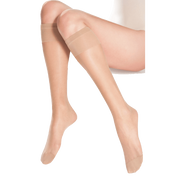 Lycra High Knees Toes 15 Denier - 2 Pairs