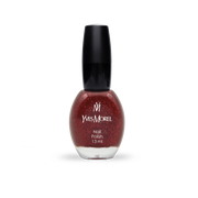 Nail Polish 81 - Dark Tan Red Glitter