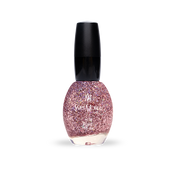 Nail Polish 502 - Copper Rose Pink Glitter